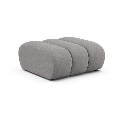 Taburet gri cu tapiÈu009Berie din chenille Lupine âu0080Micadoni