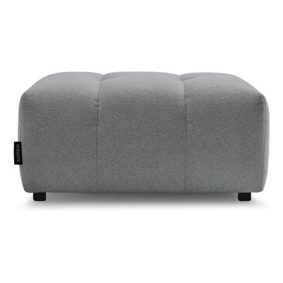 Taburet gri cu tapiÈu009Berie din chenille Roxelane âu0080Bobochic Paris