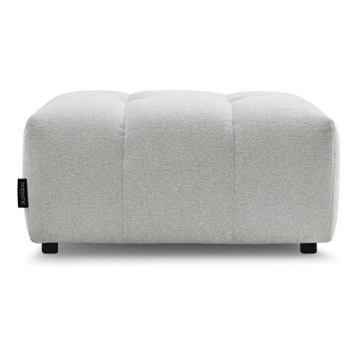 Taburet gri deschis cu tapiÈu009Berie din chenille Roxelane âu0080Bobochic Paris