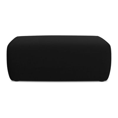 Taburet negru cu tapiÈu009Berie din catifea Kapua âu0080Makamii