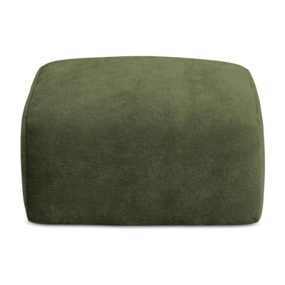 Taburet verde cu tapiÈu009Berie din chenille Leila âu0080Makamii