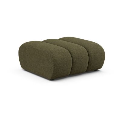Taburet verde cu tapiÈu009Berie din chenille Lupine âu0080Micadoni