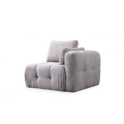 Fotoliu, Atelier del Sofa, 560ARE4125, Lemn de fag / PAL, Gri deschis