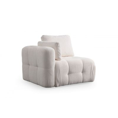 Fotoliu, Atelier del Sofa, 560ARE4145, Lemn de fag / PAL, Alb