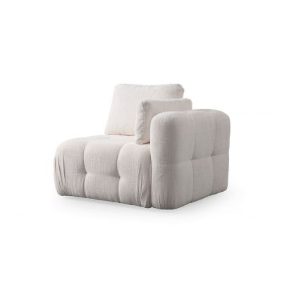 Fotoliu, Atelier del Sofa, 560ARE4146, Lemn de fag / PAL, Alb