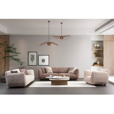 Fotoliu, Atelier del Sofa, 560ARE5256, Cadru: LEMN/PAL, Crem