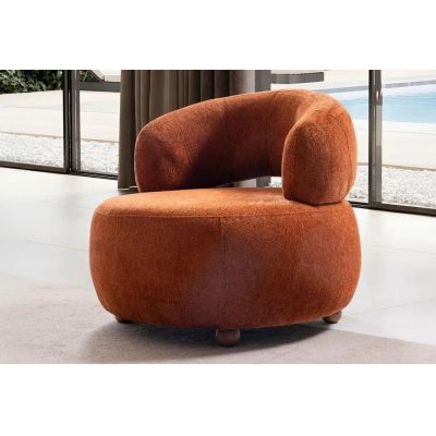 Fotoliu, Atelier del Sofa, 752EST1718, Lemn de carpen;PAL, Caramiziu