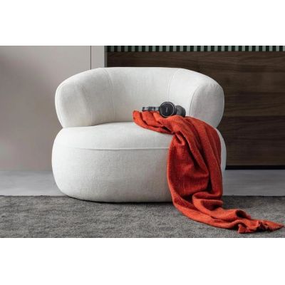 Fotoliu, Atelier del Sofa, 752EST1719, Lemn de carpen;PAL, Alb