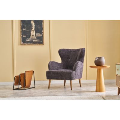 Fotoliu, Atelier del Sofa, 825BLC2369, Lemn de carpen, Antracit