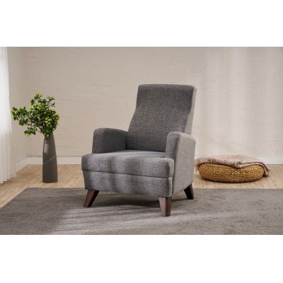 Fotoliu, Atelier del Sofa, 825BLC5241, Lemn, Gri