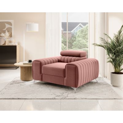 Fotoliu, ELTAP, AR-LAU-24NU, Laurence, 125x97x105 cm, lemn/poliester, roz