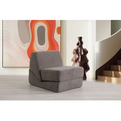 Fotoliu extensibil, Atelier del Sofa, 560ARE4176, Gri cald