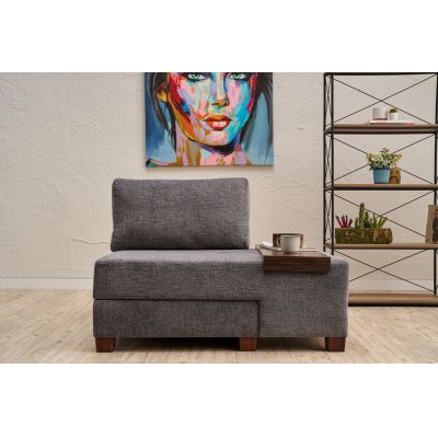 Fotoliu extensibil, Atelier del Sofa, 825BLC4707, Gri