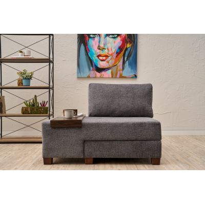 Fotoliu extensibil, Atelier del Sofa, 825BLC4708, Gri