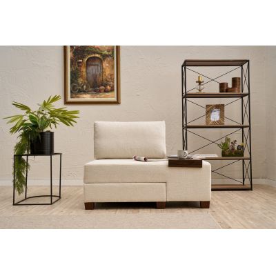 Fotoliu extensibil, Atelier del Sofa, 825BLC4711, Crem
