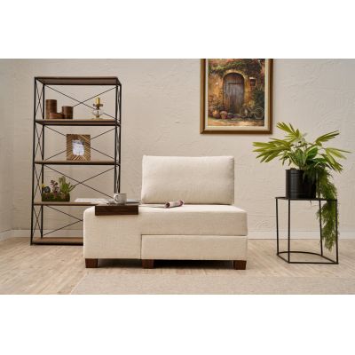 Fotoliu extensibil, Atelier del Sofa, 825BLC4712, Crem