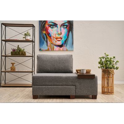 Fotoliu extensibil, Atelier del Sofa, 825BLC4713, Gri