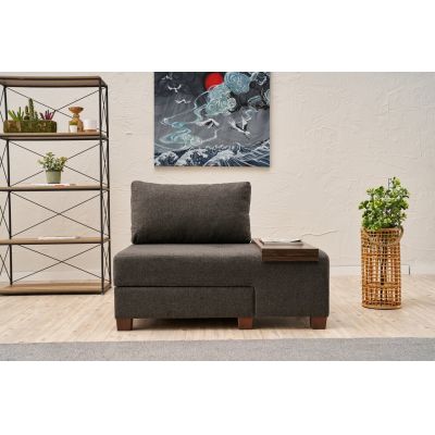 Fotoliu extensibil, Atelier del Sofa, 825BLC4715, Antracit