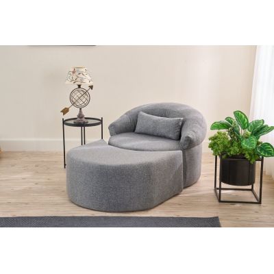 Fotoliu extensibil, Atelier del Sofa, 825BLC4724, Gri