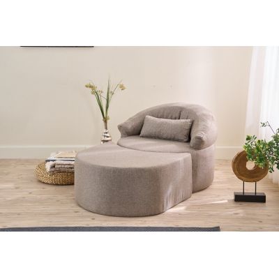 Fotoliu extensibil, Atelier del Sofa, 825BLC4730, Maro