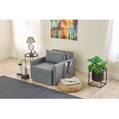 Fotoliu extensibil, Atelier del Sofa, 825BLC4731, Gri