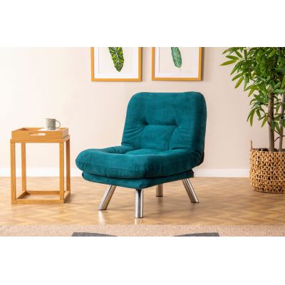 Fotoliu extensibil, Atelier del Sofa, 859FTN2322, Verde petrol