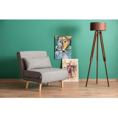 Fotoliu extensibil, Atelier del Sofa, 859FTN2330, Gri deschis