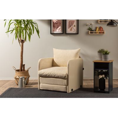 Fotoliu extensibil, Atelier del Sofa, 859FTN2879, Crem