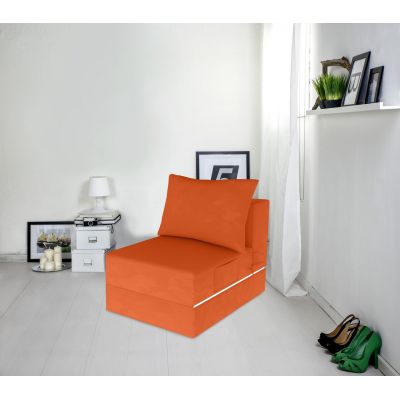 Fotoliu extensibil Urban Living, 70x80x70 cm, Orange