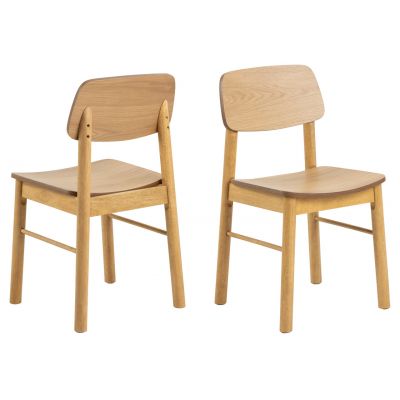 Scaun Barlow, Actona, 44x47.5x80 cm, MDF, stejar mat