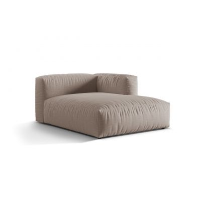 Sezlong modular living dreapta 1 loc, Martina-169, Micadoni Home, 176x123x75 cm, tesatura structurata catifelata, bej inchis
