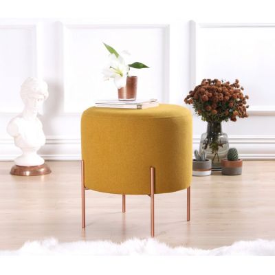 Taburet, Atelier del Sofa, 209FLF1180, Galben mustar