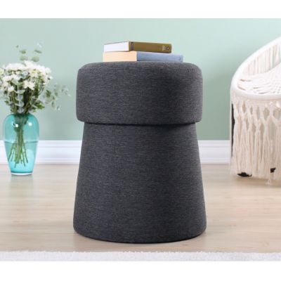 Taburet, Atelier del Sofa, 209FLF1213, Gri inchis