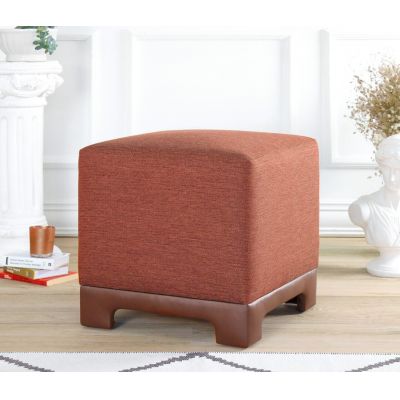 Taburet, Atelier del Sofa, 209FLF1413, 50% bumbac, 50% in, Caramiziu