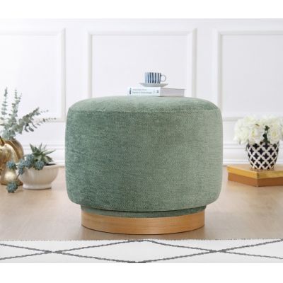 Taburet, Atelier del Sofa, 209FLF1426, Bumbac, Verde