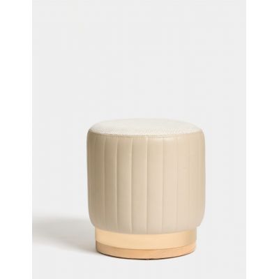 Taburet, Atelier del Sofa, 370CTF1101, Lemn de fag, Bej