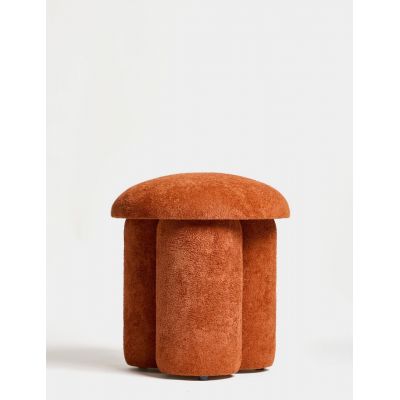 Taburet, Atelier del Sofa, 370CTF1104, Lemn de fag, Portocaliu