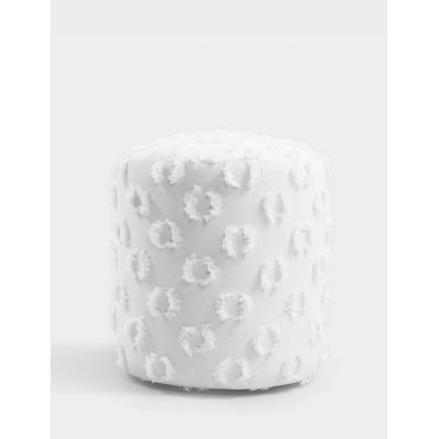 Taburet, Atelier del Sofa, 370CTF1109, Lemn de fag, Alb