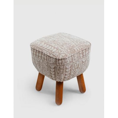 Taburet, Atelier del Sofa, 370CTF1113, Lemn de fag, Bej