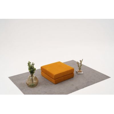 Taburet, Atelier del Sofa, 825BLC5228, Tesatura Chenille, Portocaliu