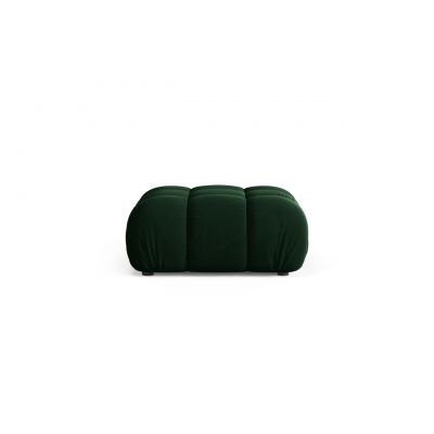 Taburet, Bellis-51, Micadoni Home, 94x94x43 cm, catifea, verde bottle