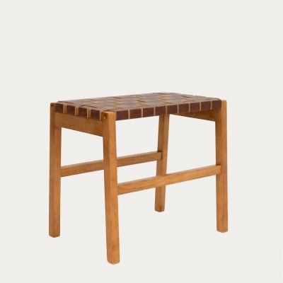 Taburet Futurum, Homla, 50x35x45 cm, lemn, maro