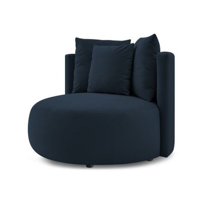 Fotoliu albastru Ã®nchis cu tapiÈu009Berie din catifea Cesar âu0080Bobochic Paris