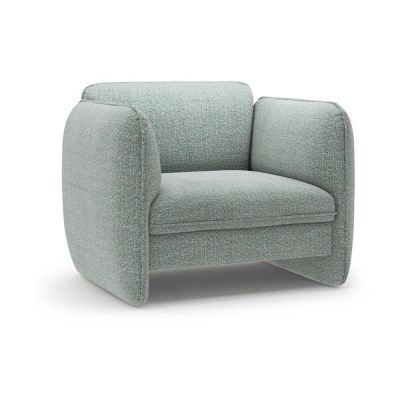 Fotoliu albastru cu tapiÈu009Berie din chenille Georgia âu0080Micadoni