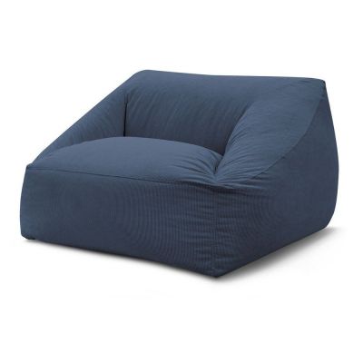 Fotoliu bean bag albastru Ã®nchis cu tapiÈu009Berie din catifea reiatÄLilibet âu0080Bobochic Paris