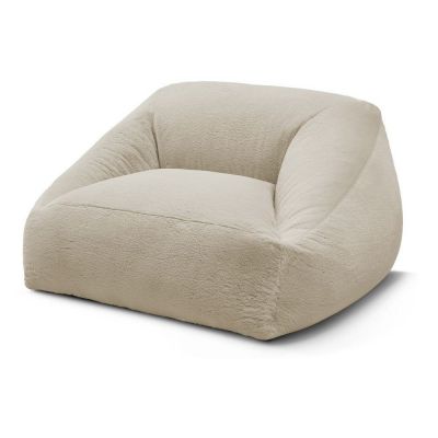 Fotoliu bean bag bej cu tapiÈu009Berie din blanÄartificialÄLilibet âu0080Bobochic Paris