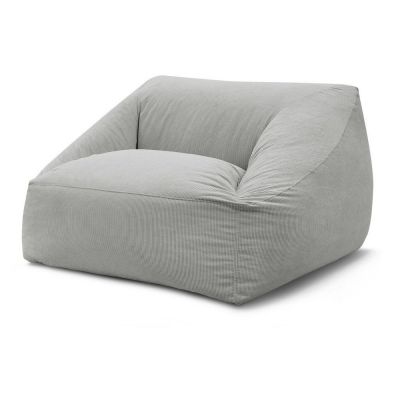 Fotoliu bean bag gri deschis cu tapiÈu009Berie din catifea reiatÄLilibet âu0080Bobochic Paris