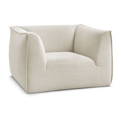 Fotoliu bej cu tapiÈu009Berie din catifea reiatÄGiorgia âu0080Bobochic Paris