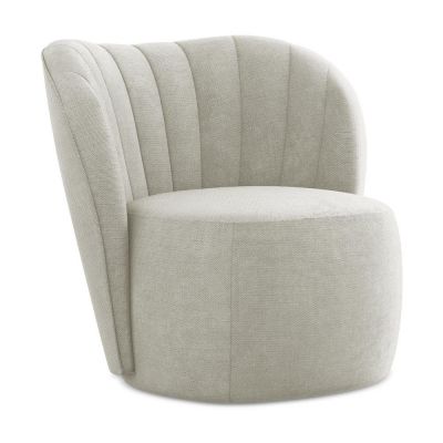 Fotoliu crem cu tapiÈu009Berie din chenille Keloa âu0080Makamii