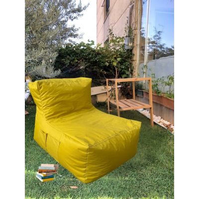 Fotoliu puf Bean Bag, Atelier del Sofa, 535PFT1204, Poliester, Galben